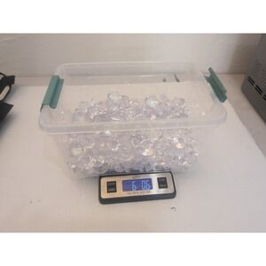 Lot Of Fake Ice Rocks Acrylic Crystals Clear Gems Plastic Diamonds 6 Lbs